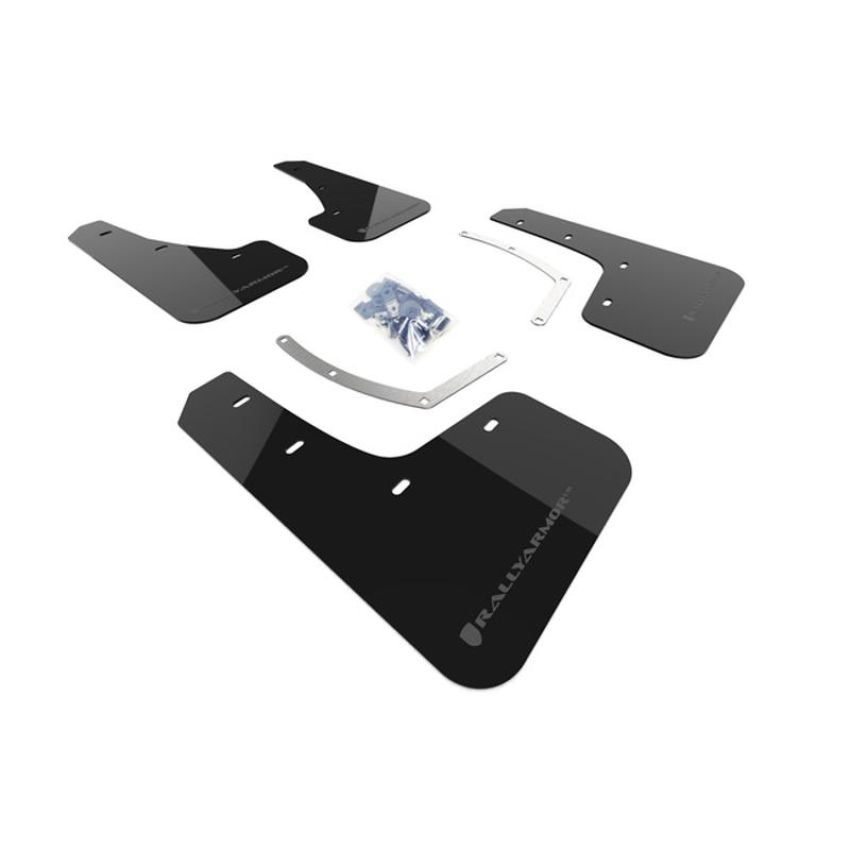 Rally Armor MF49-UR-BLK/GRY Black Mud Flap/Grey Logo