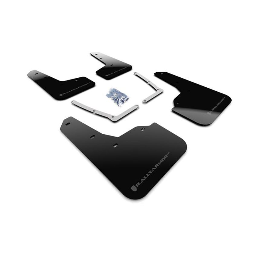 Rally Armor MF50-UR-BLK/DGRY Black Mud Flap/Dark Grey Logo