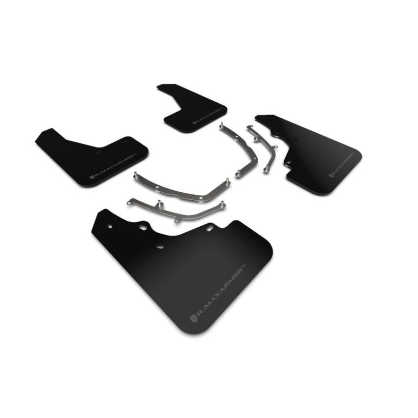 Rally Armor MF61-UR-BLK/DGRY Black Mud Flap/Dark Grey Logo