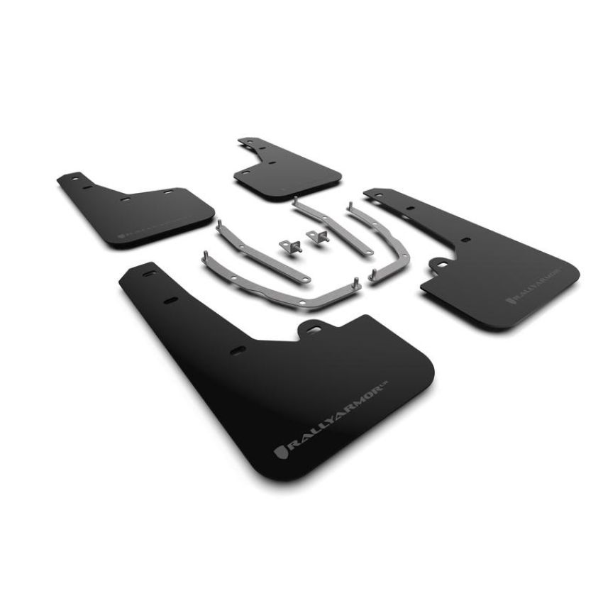 Rally Armor MF75-UR-BLK-GRY Black Mud Flap/Grey Logo