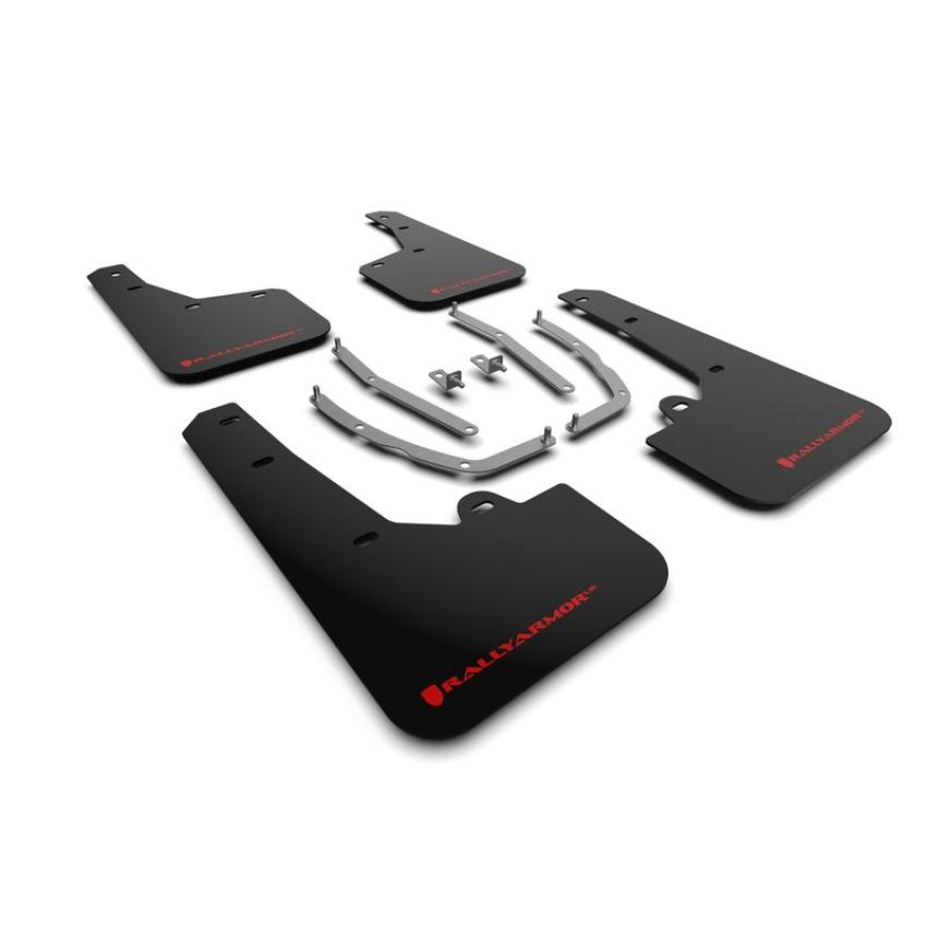 Rally Armor MF75-UR-BLK-RD Black Mud Flap/Red Logo