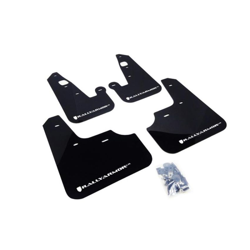 Rally Armor MF8-BAS-BLK Black Mud Flap/Black Logo