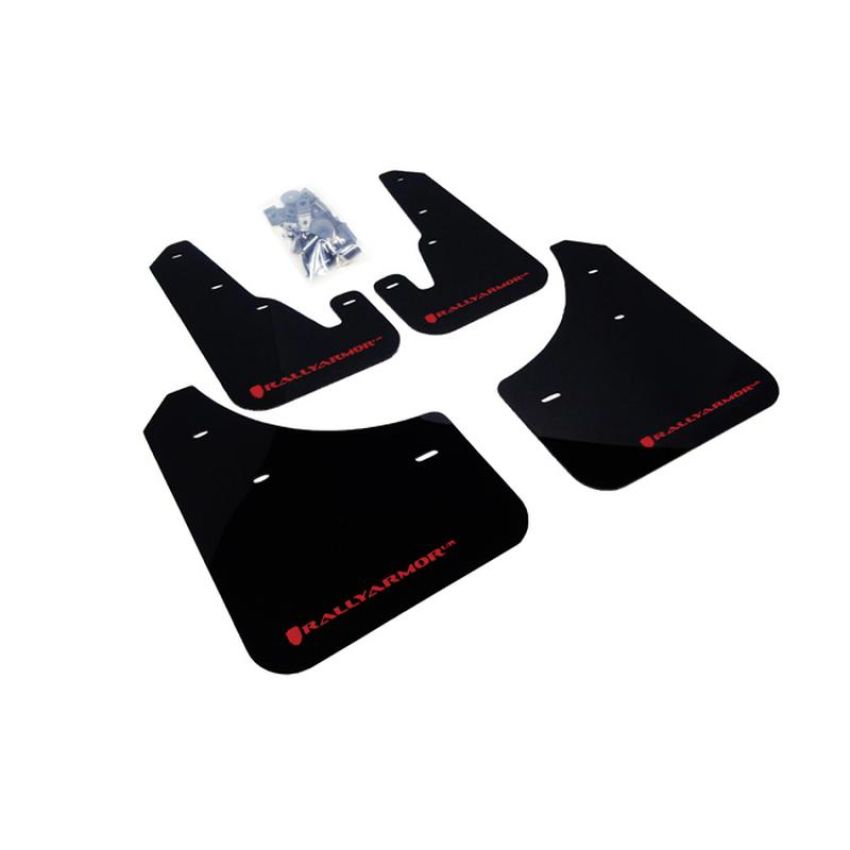 Rally Armor MF9-BAS-BLK Black Mud Flap/Black Logo