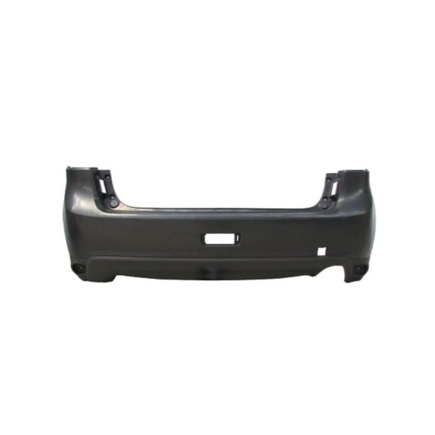 REAR BUMPER COVER W/TEXTURED LOWER; W/O FLARE HOLES; PRIME MITSUBISHI OUTLANDER SPORT 13-15