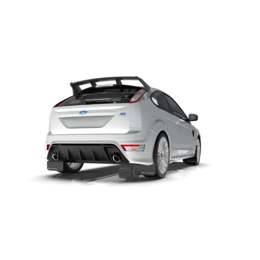 Rally Armor MF56-UR-BLK/OR Black Mud Flap/Orange Logo