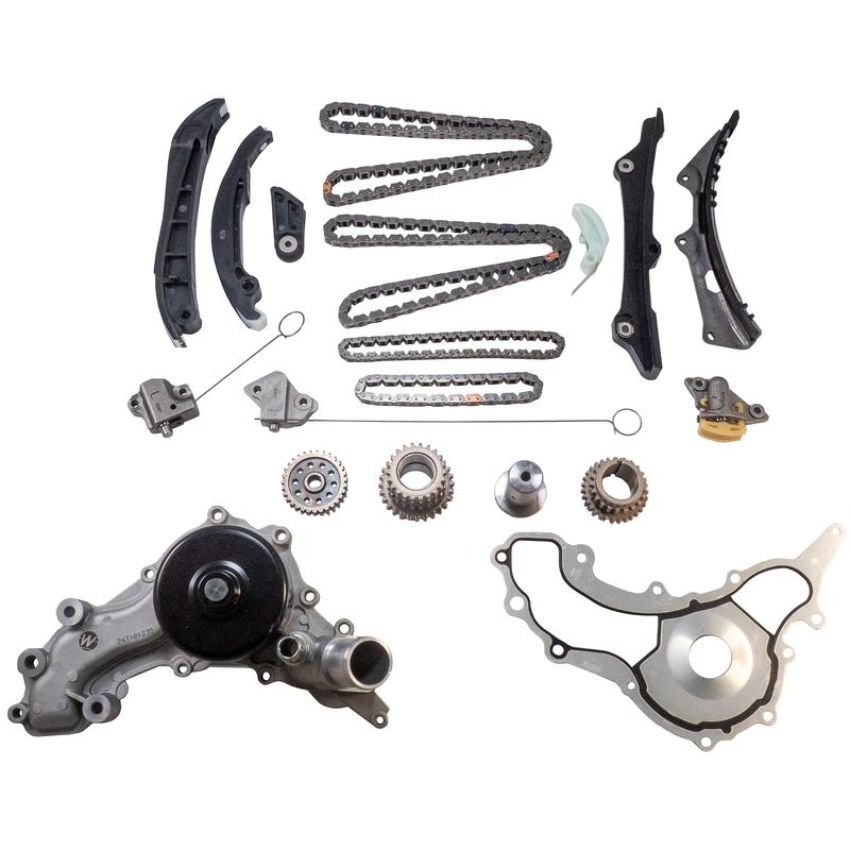 Melling 3-1038SWP1 Stock Replacement Timing Chain Kit with Water Pump
