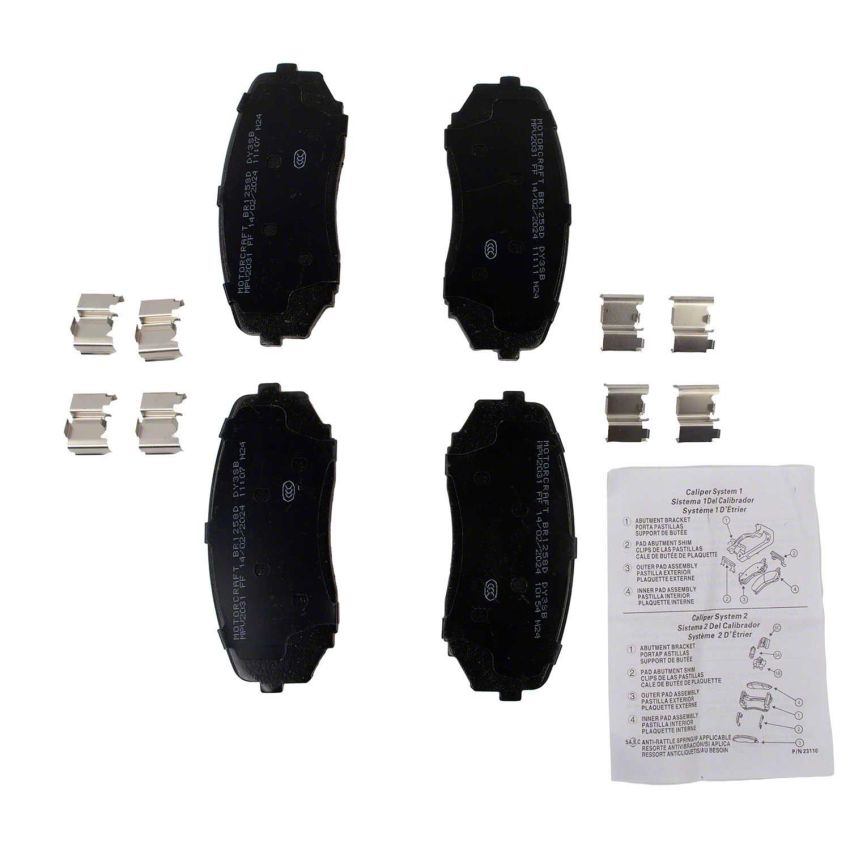Motorcraft Standard Premium Brake Pads for 2007-2015 EDGE, MKX - 7U2Z2V001G