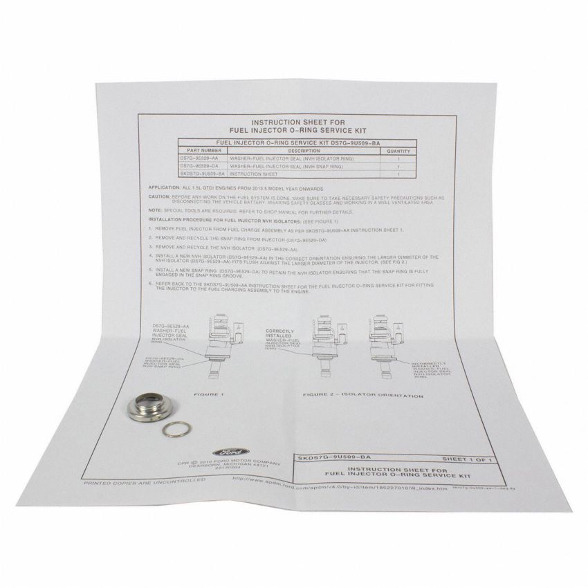 Motorcraft Fuel Injector O-Rings DS7Z9229A