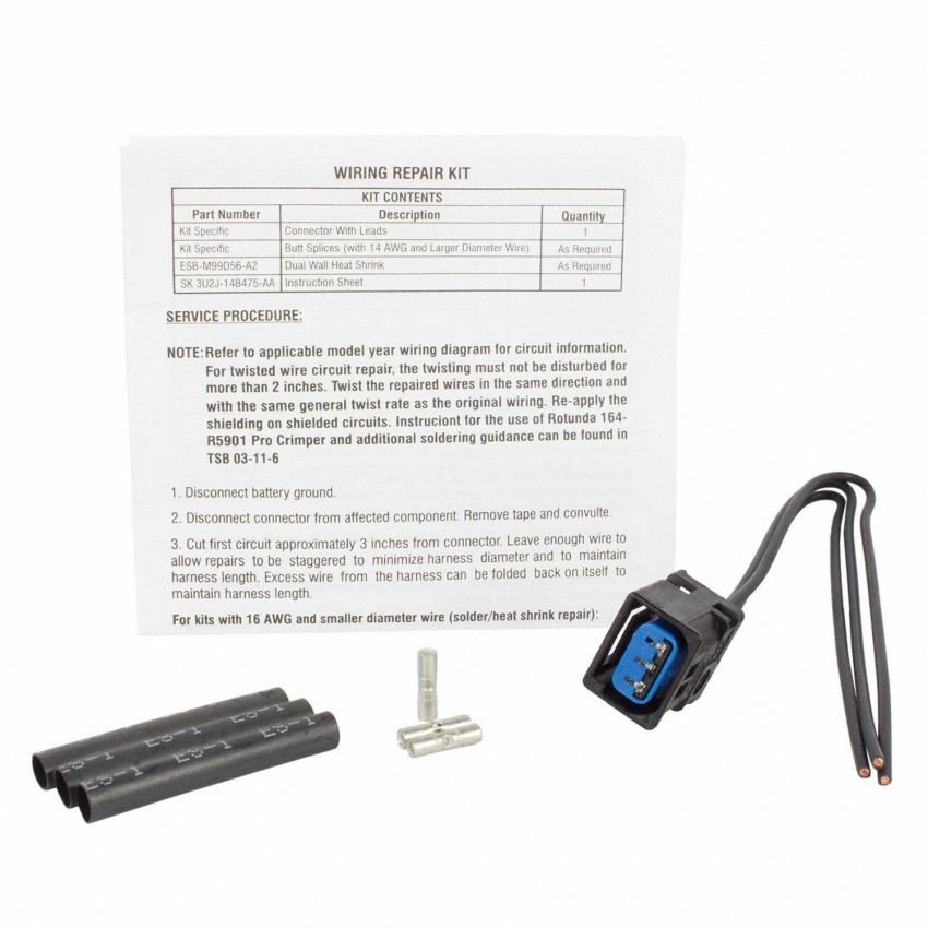 Motorcraft Wiring Connectors 3U2Z14S411PXB
