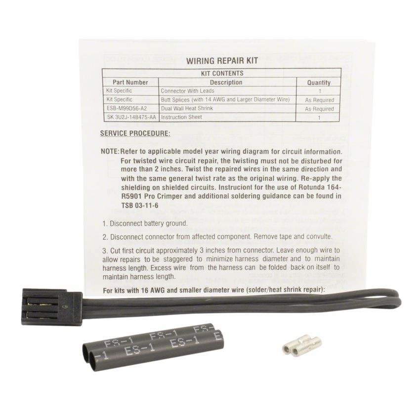 Motorcraft Wiring Connectors for 2021-2023 CORSAIR, ESCAPE, 2022 MAVERICK - 3U2Z14S411RCB