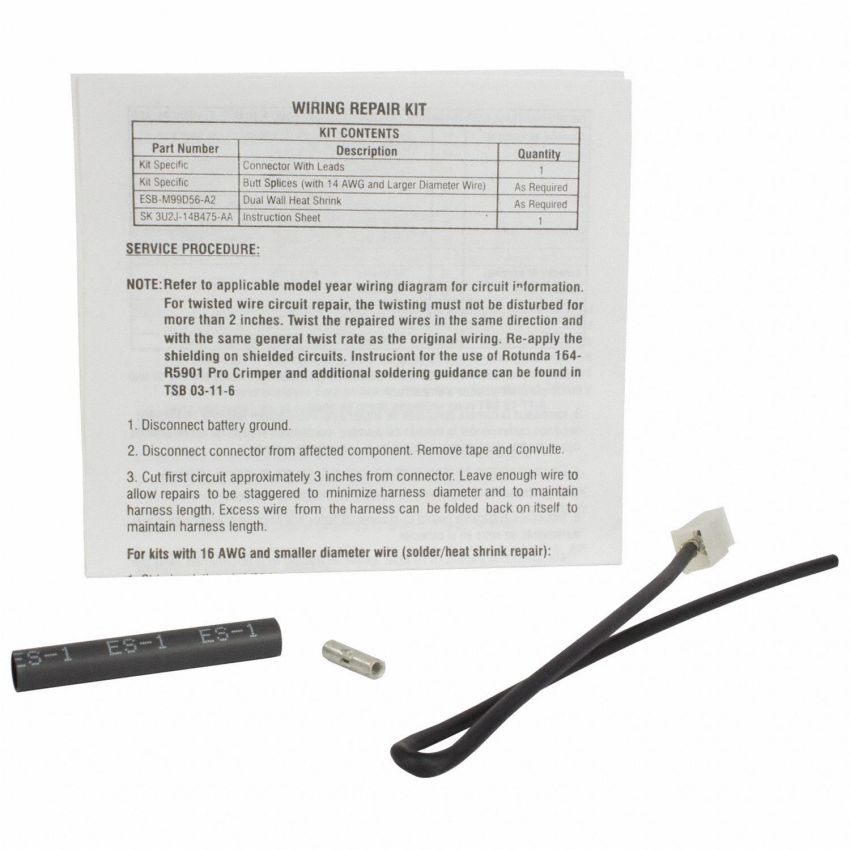 Motorcraft Wiring Connectors 3U2Z14S411NYB
