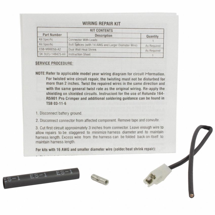 Motorcraft Wiring Connectors 3U2Z14S411NYB