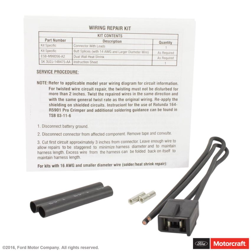 Motorcraft Wiring Connectors 3U2Z14S411PBB