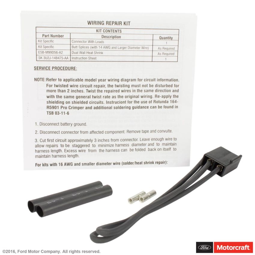 Motorcraft Wiring Connectors 3U2Z14S411PBB