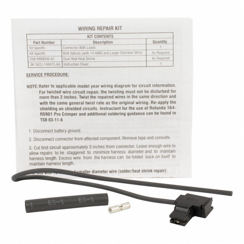 Motorcraft Wiring Connectors 3U2Z14S411DXAB