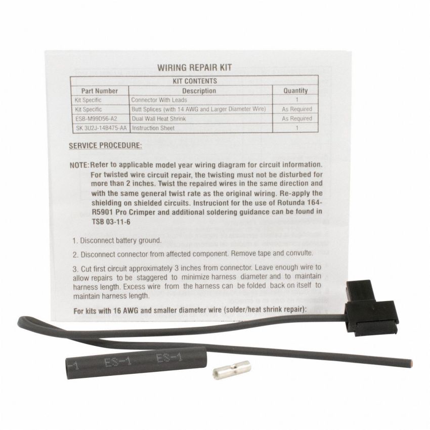 Motorcraft Wiring Connectors 3U2Z14S411DXAB