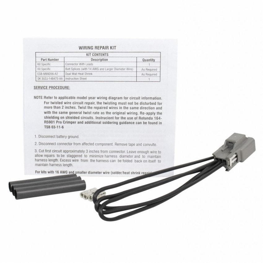 Motorcraft Wiring Connectors for 2007 EXPLORER SPORT TRAC, 2008 F-150, 2007-2011 TOWN CAR - 9U2Z14S411AEA