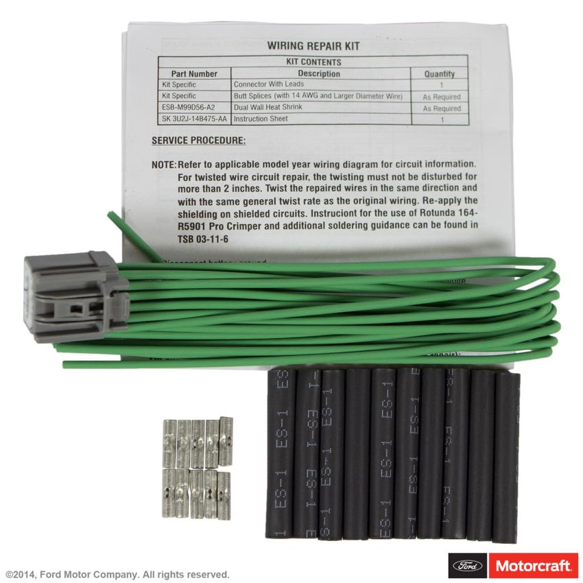 Motorcraft Wiring Connectors 1U2Z14S411BLB