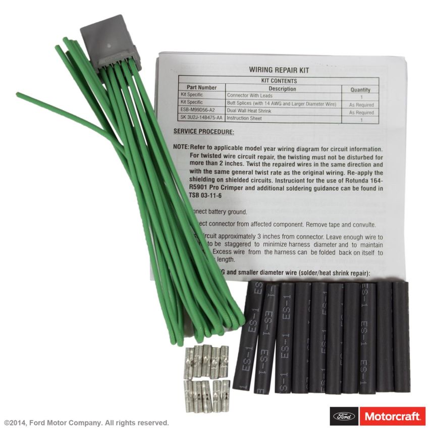 Motorcraft Wiring Connectors 1U2Z14S411BLB