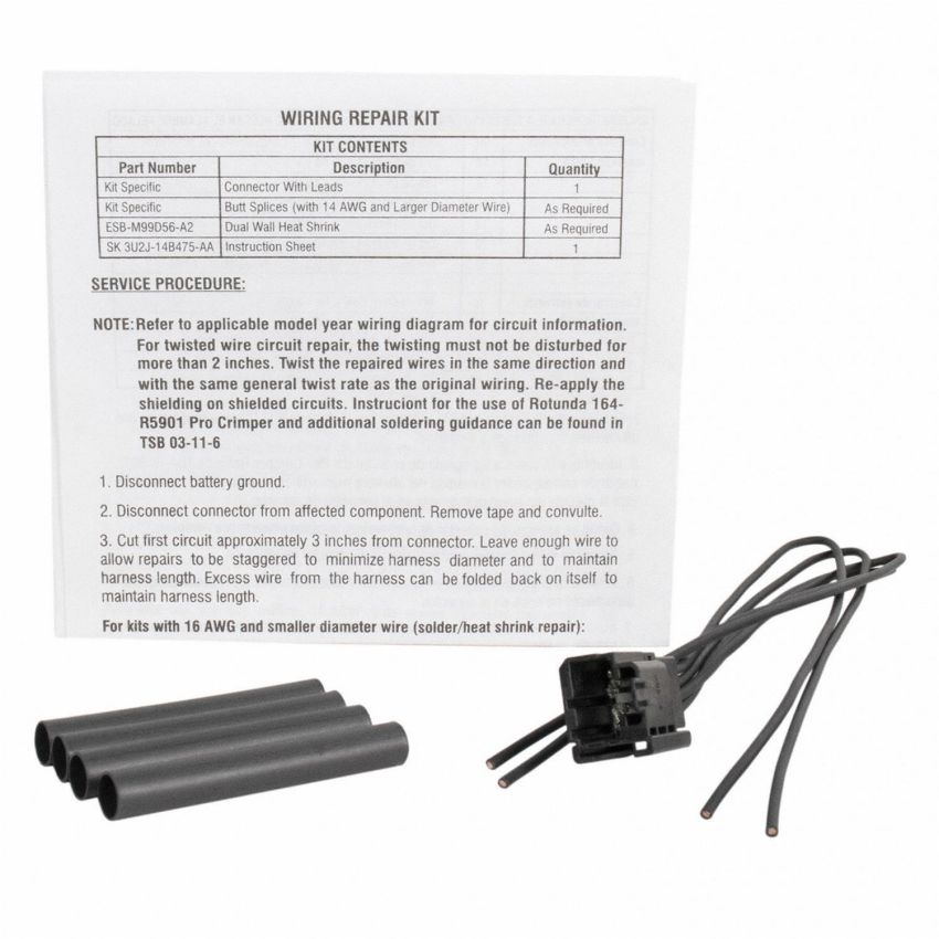 Motorcraft Wiring Connectors 9U2Z14S411AJA