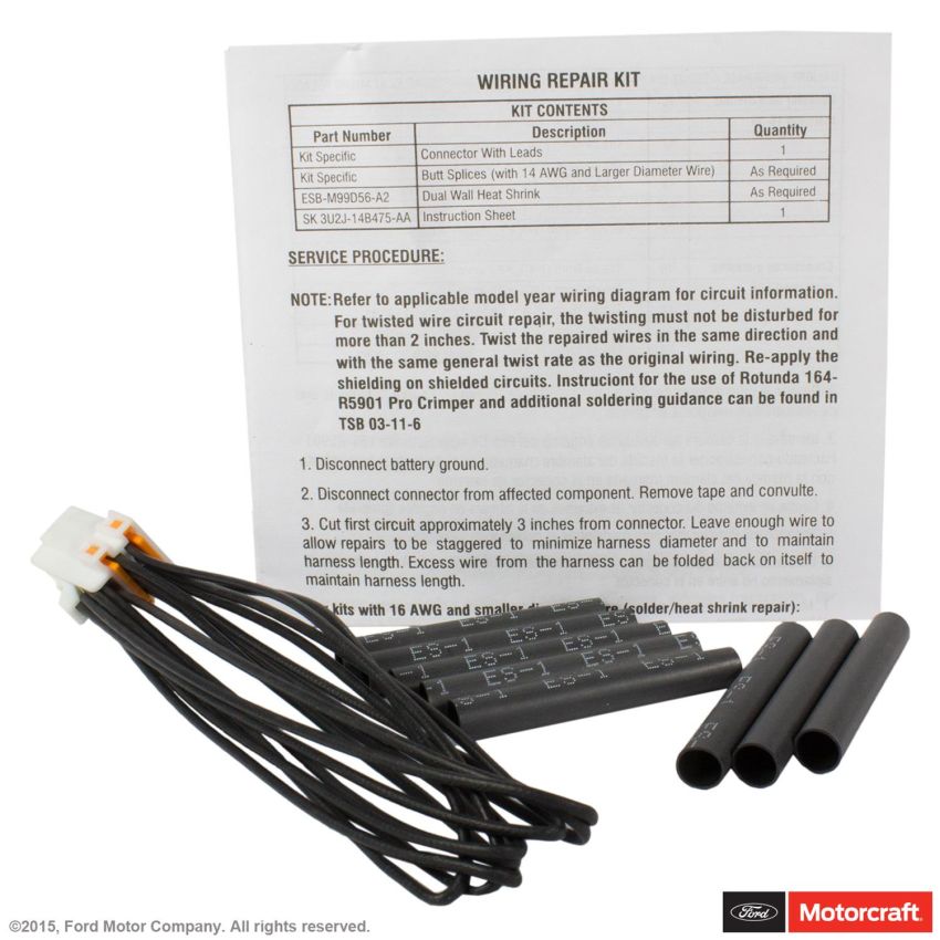 Motorcraft Wiring Connectors 1W3Z14S411AC