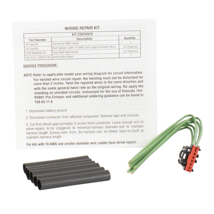 Motorcraft Wiring Connectors 9U2Z14S411UA