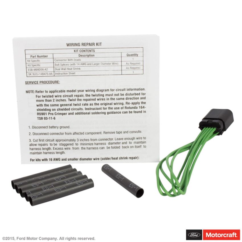 Motorcraft Wiring Connectors AU2Z14S411MA