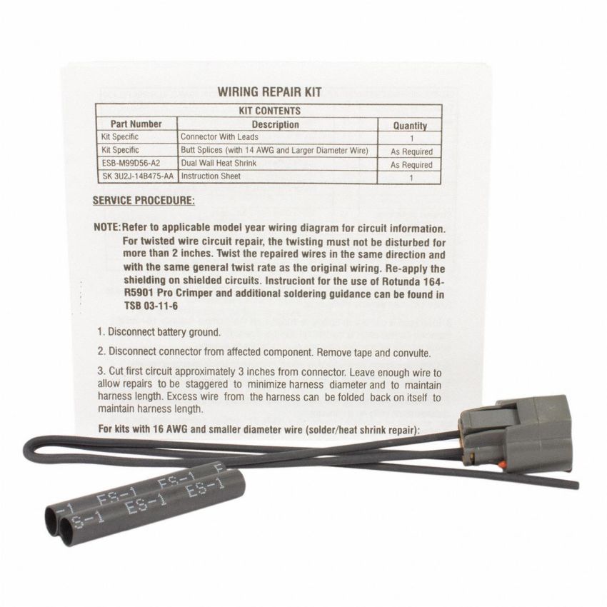 Motorcraft Wiring Connectors 3U2Z14S411FDB