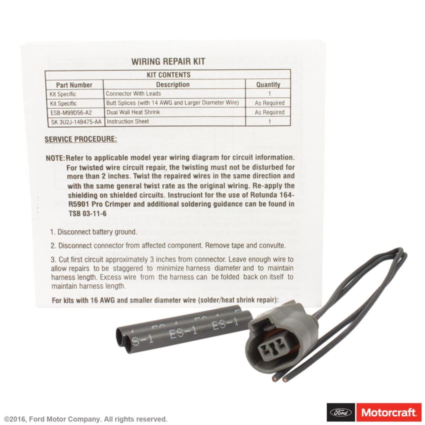 Motorcraft Wiring Connectors 3U2Z14S411FDB