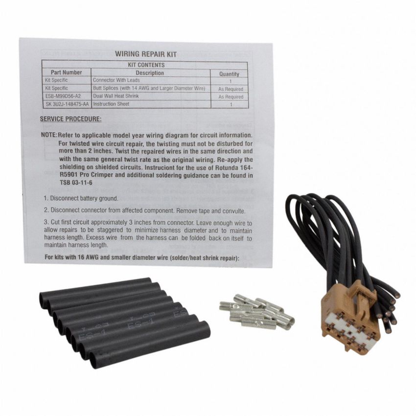 Motorcraft Wiring Connectors and Pigtails 1U2Z14S411ACB