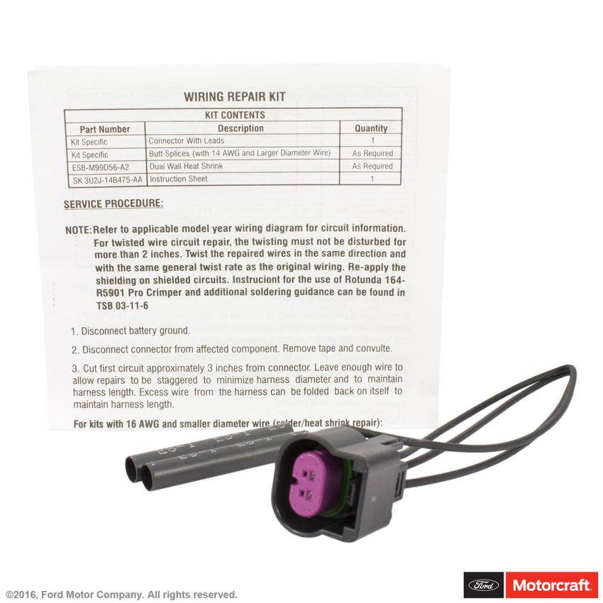 Motorcraft Wiring Connectors AU2Z14S411AZA