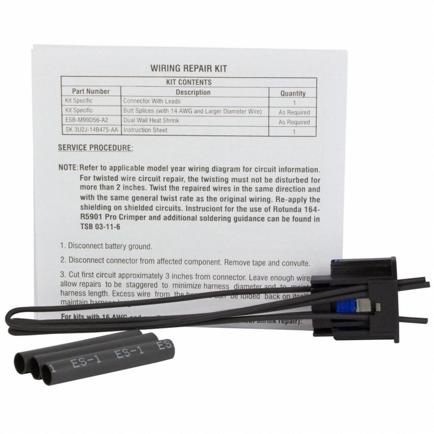 Motorcraft Wiring Connectors AU2Z14S411APA
