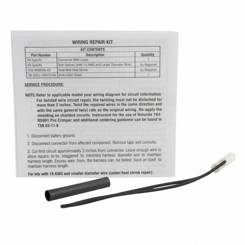 Motorcraft Wiring Connectors AU2Z14S411AUA