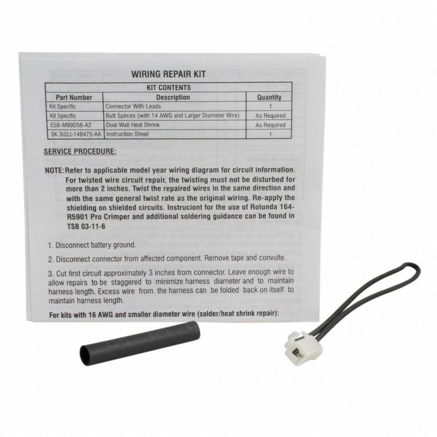 Motorcraft Wiring Connectors AU2Z14S411AUA