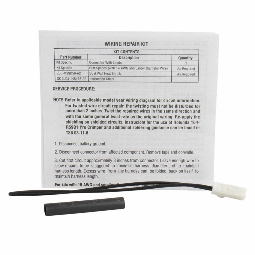 Motorcraft Wiring Connectors AU2Z14S411AUA