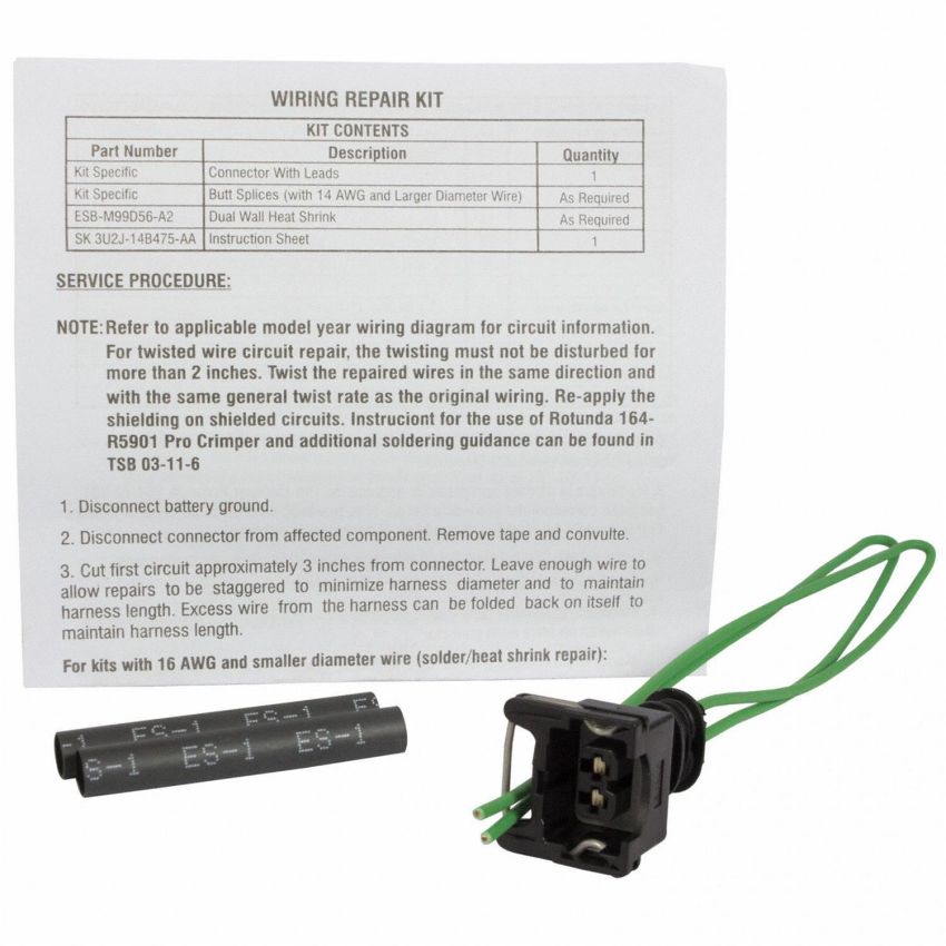 Motorcraft Wiring Connectors AU2Z14S411BEA