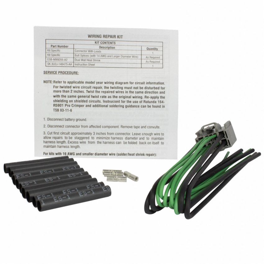 Motorcraft Wiring Connectors 3U2Z14S411RJB
