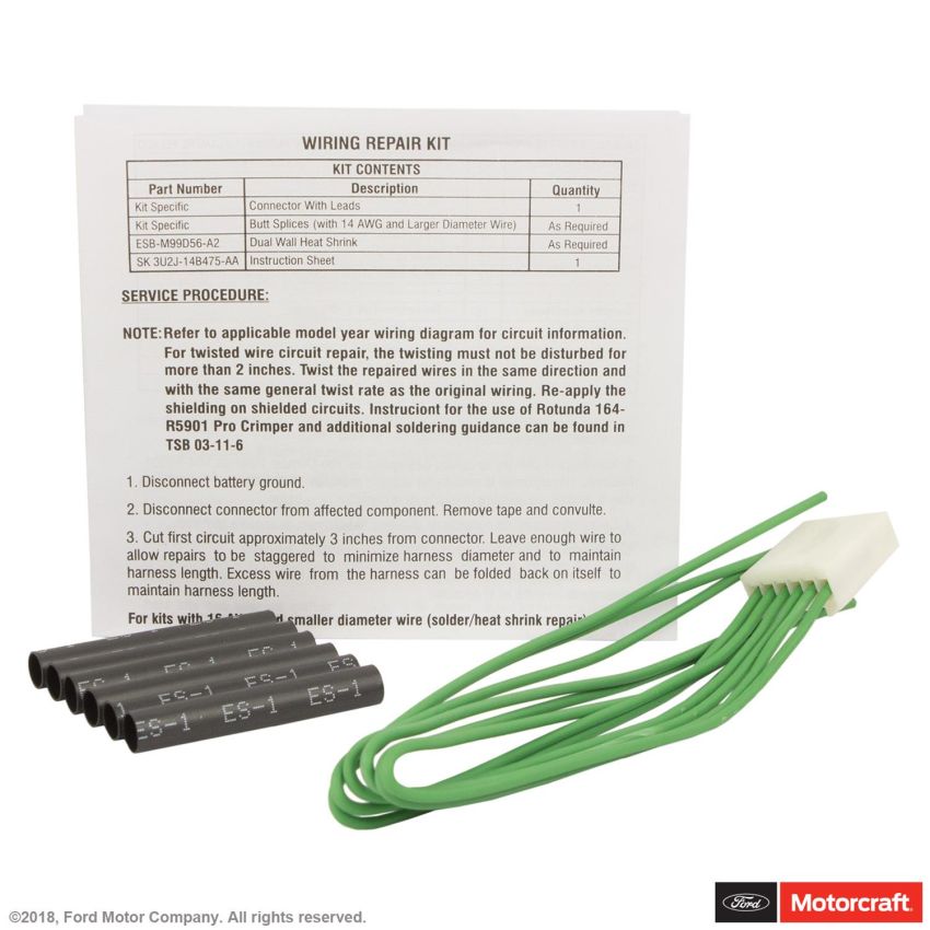 Motorcraft Wiring Connectors AU2Z14S411AVA