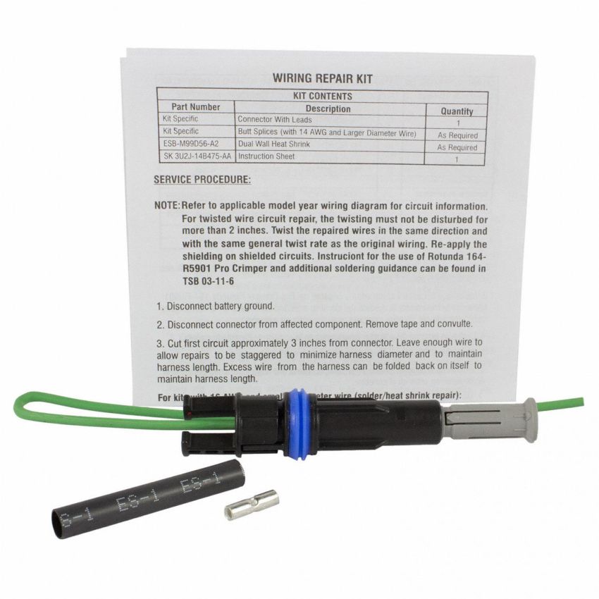 Motorcraft Wiring Connectors AU2Z14S411VA