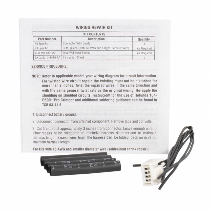 Motorcraft Wiring Connectors for 2001-2003 ESCAPE, 2011-2019 FIESTA - BU2Z14S411DA