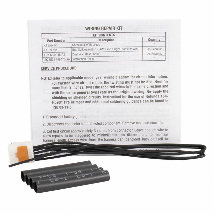 Motorcraft Wiring Connectors for 2001-2003 ESCAPE, 2011-2019 FIESTA - BU2Z14S411DA