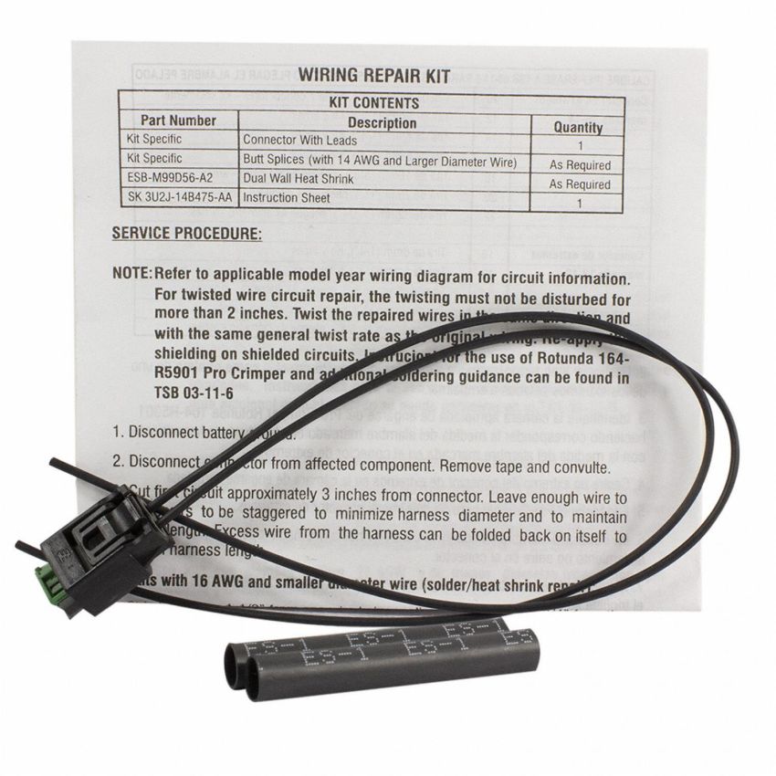 Motorcraft Wiring Connectors for 2012-2018 FOCUS - BU2Z14S411BA