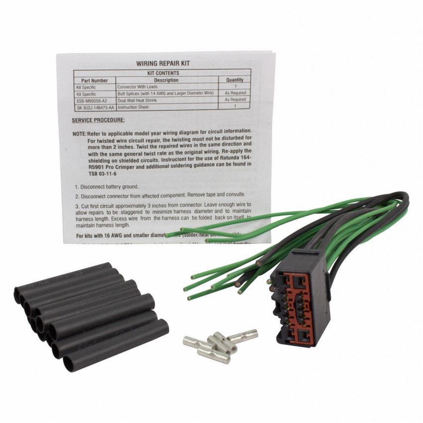 Motorcraft Wiring Connectors 3U2Z14S411ZZB