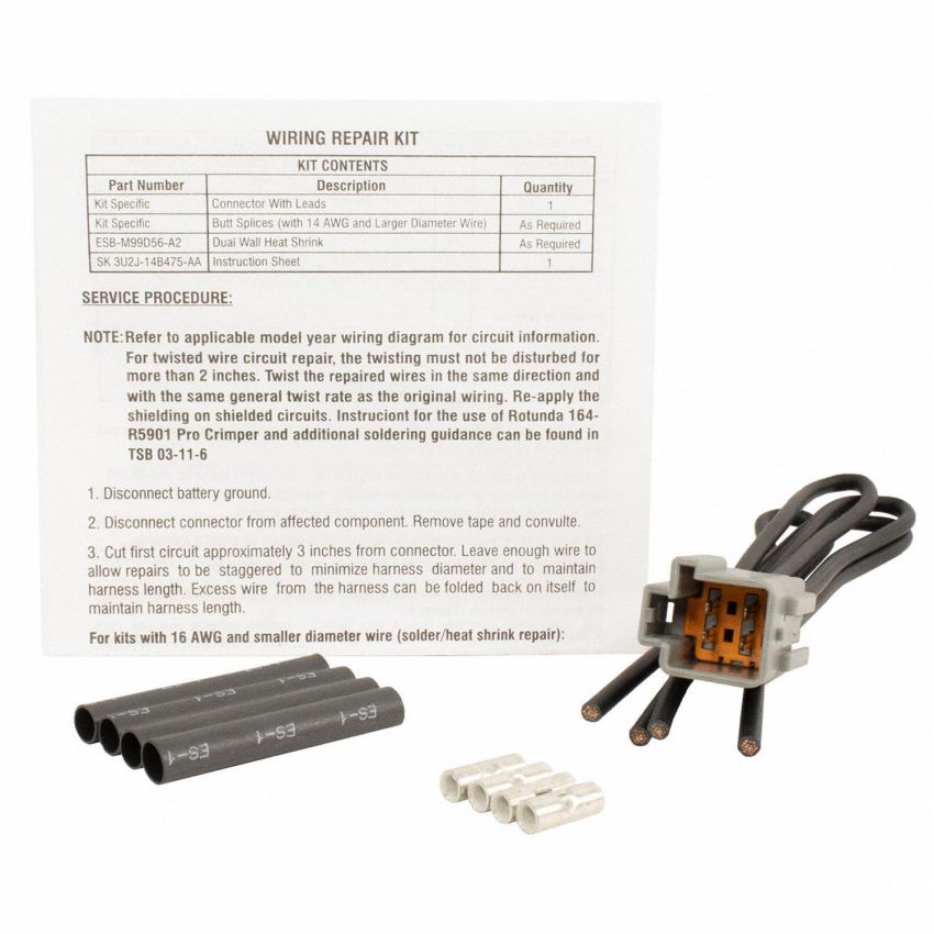 Motorcraft Wiring Connectors AU2Z14S411BPA