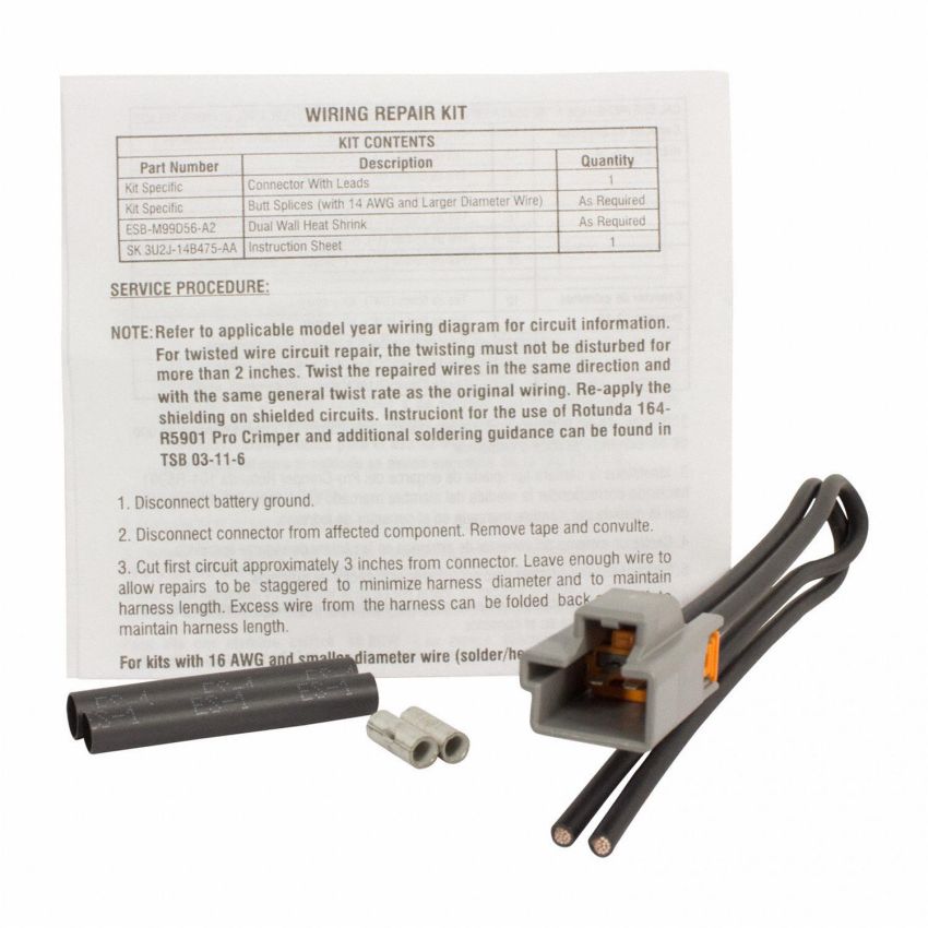 Motorcraft Wiring Connectors 6U2Z14S411PB