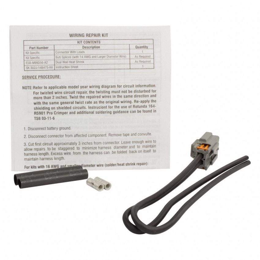 Motorcraft Wiring Connectors 6U2Z14S411PB
