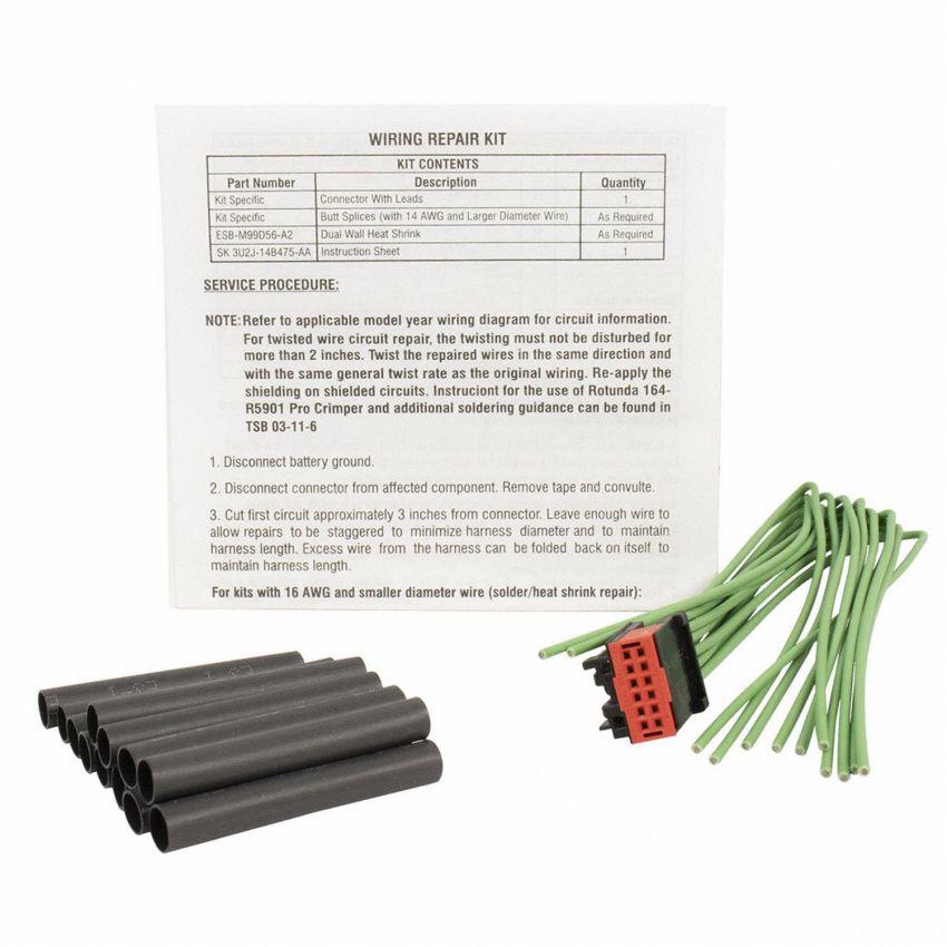 Motorcraft Wiring Connectors BU2Z14S411UA