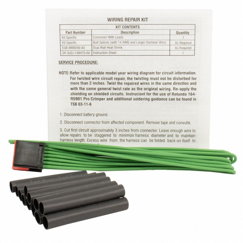 Motorcraft Wiring Connectors BU2Z14S411UA