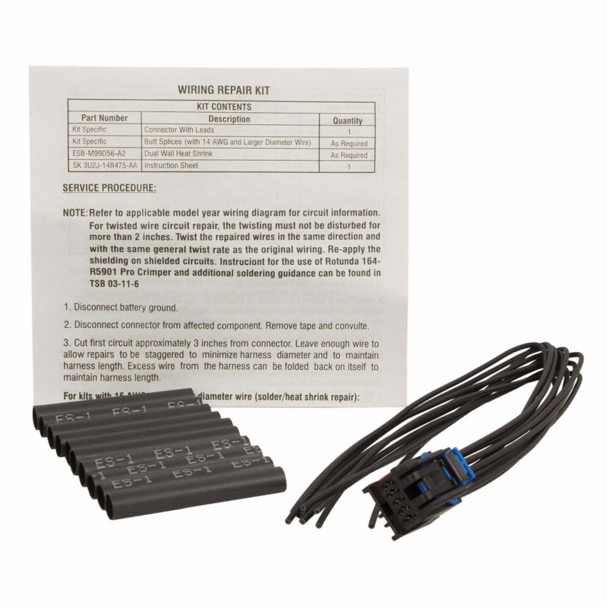Motorcraft Wiring Connectors AU2Z14S411BLA
