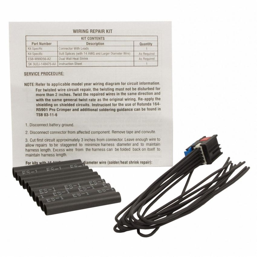 Motorcraft Wiring Connectors AU2Z14S411BLA